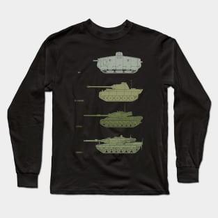 If you like tanks! The evolution of German tanks Long Sleeve T-Shirt